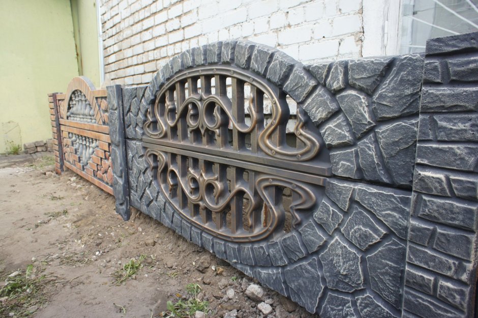 Бетонный забор артбетон