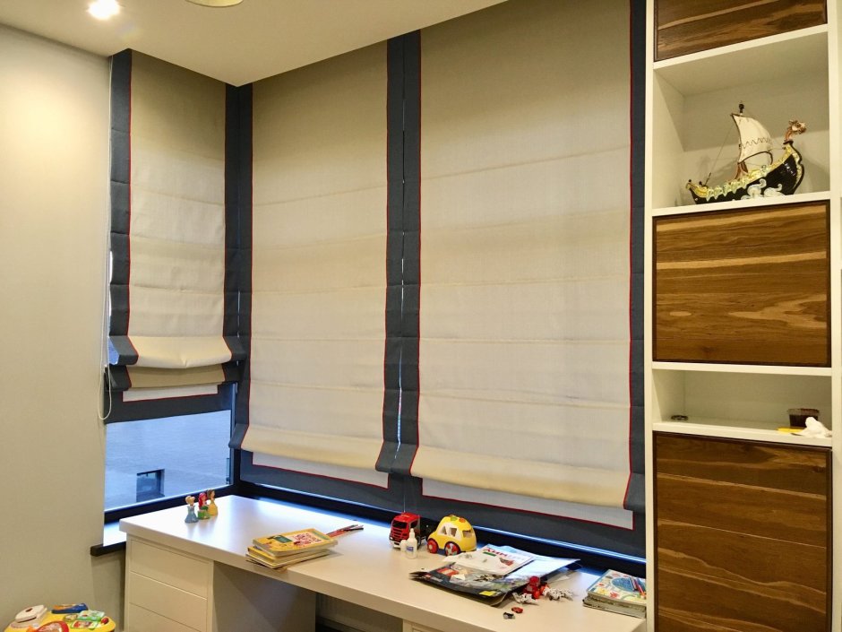 Двойные римские шторы