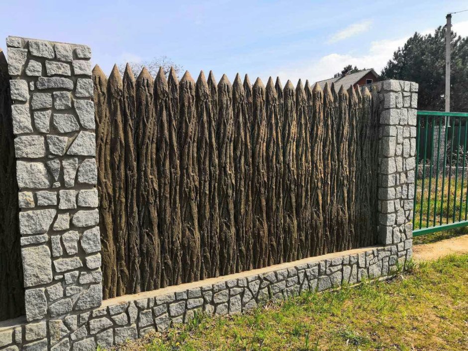 Бетонный забор артбетон