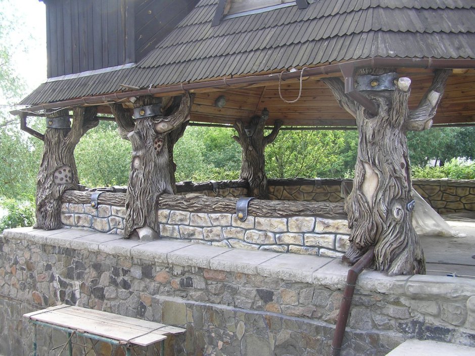 Беседка из артбетона