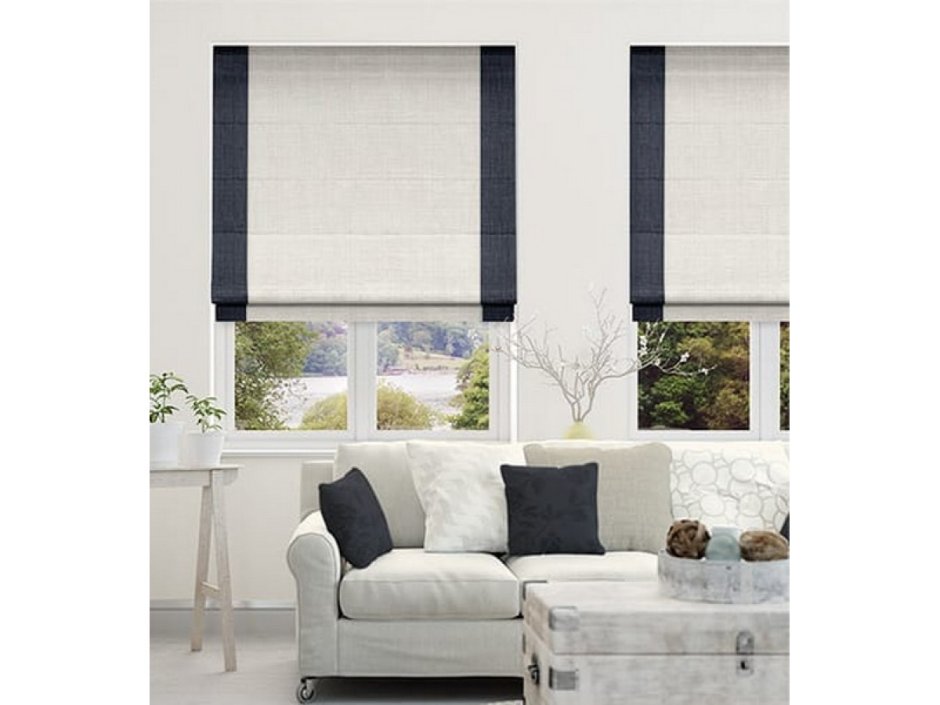 Римская штора белая