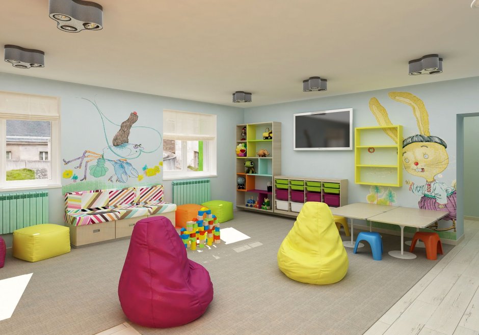 Интерьер детской студии игровой