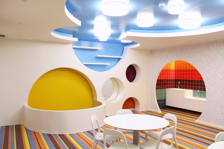 Необычный интерьер детского сада