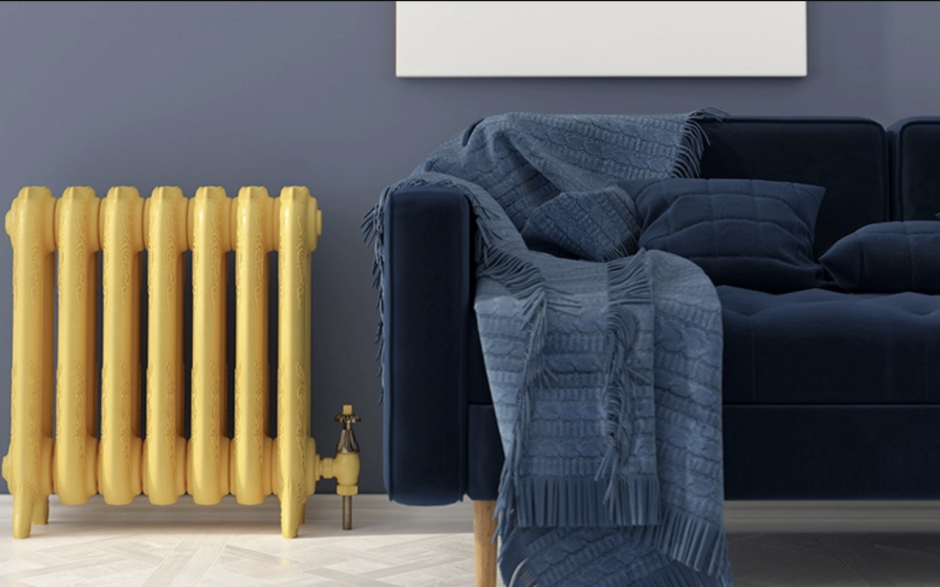 Цветные батареи в интерьере