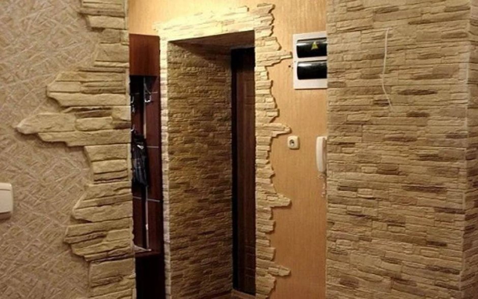 Гипсовый камень в интерьере