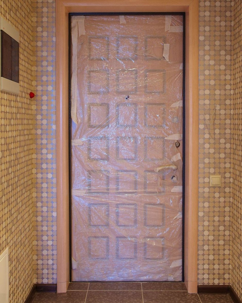 Отделка дверных откосов мозаикой