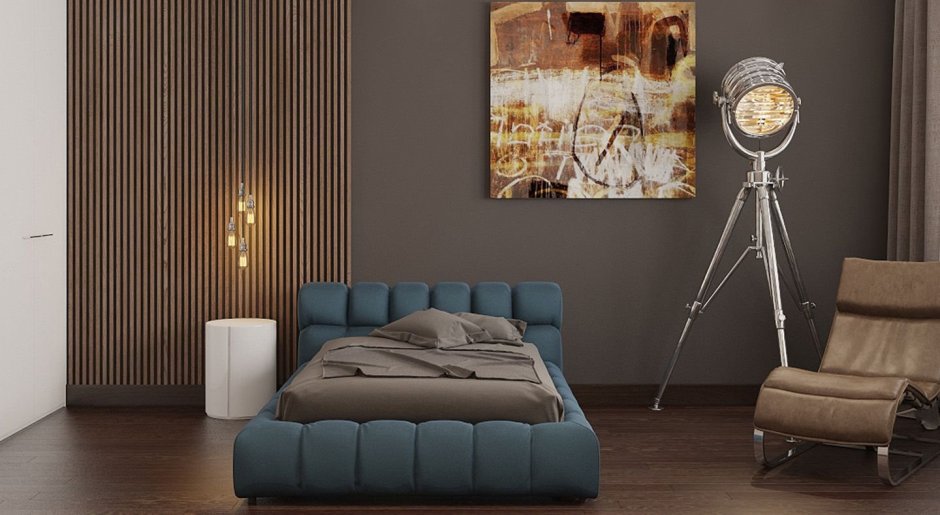 Рейки в цвет стен в интерьере