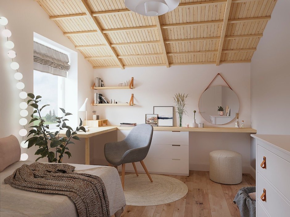 Мансардная комната для подростка