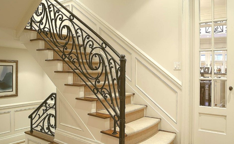 Кованые лестницы в интерьере