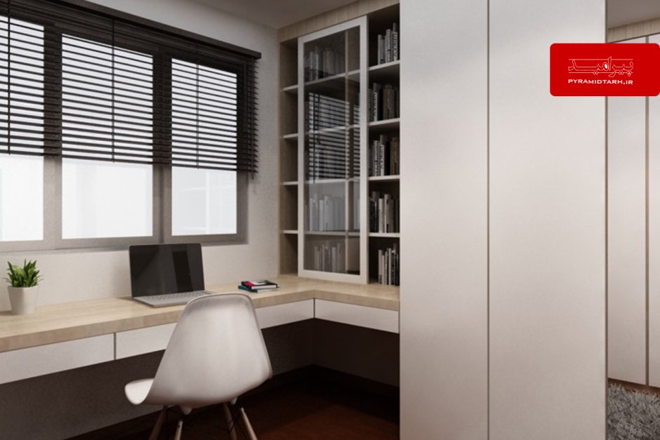 Шкаф у окна со столом