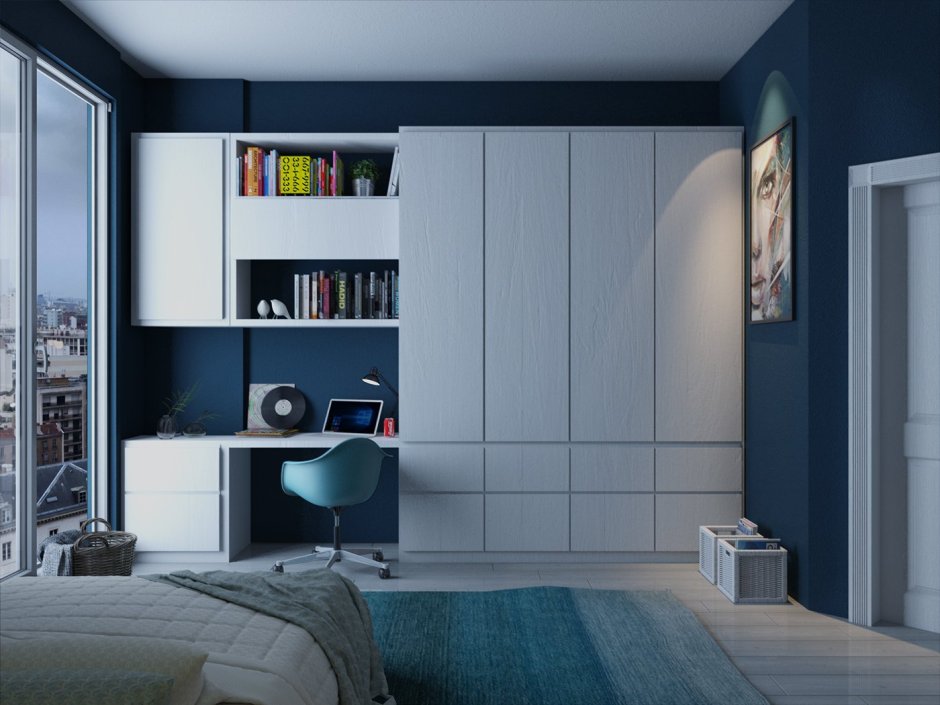 Шкаф в комнату подростка