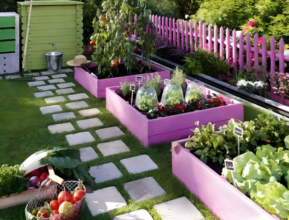 Грядки-клумбы мавританский дворик