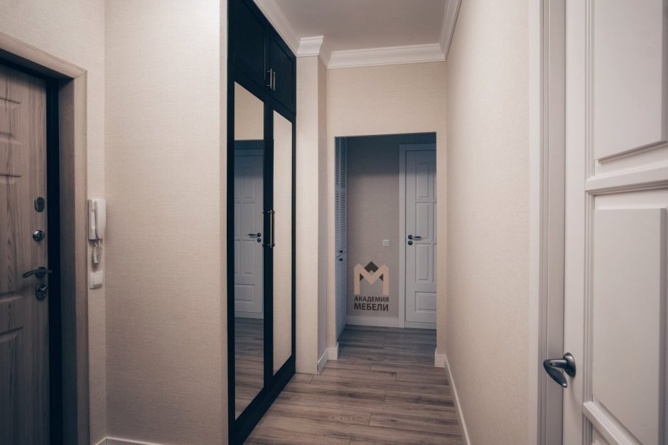 Шкаф в прихожую трехкомнатной квартиры