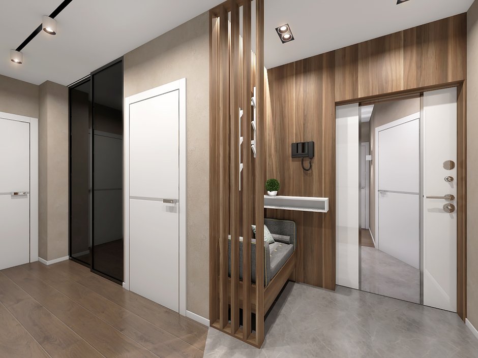 Коридор в двухкомнатной квартире