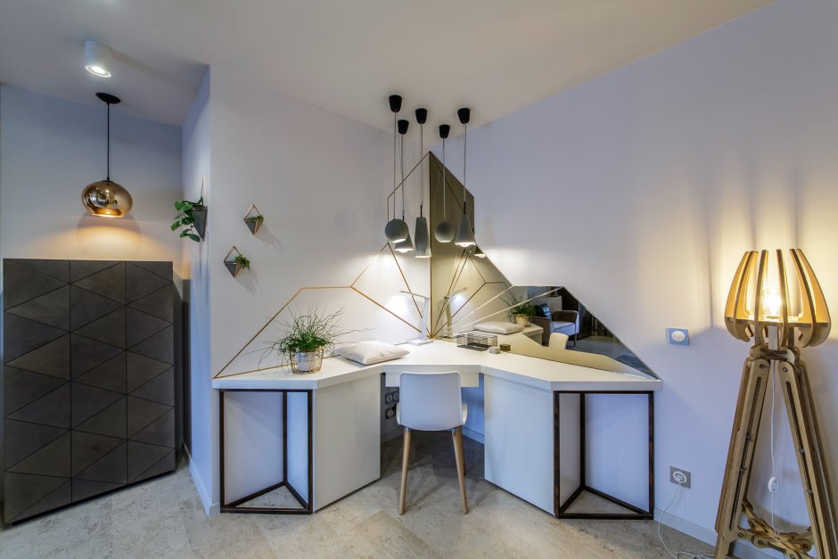 Стол парящий угловой