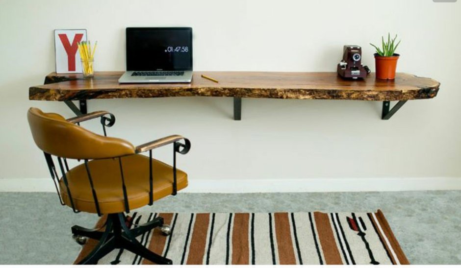 Подвесная столешница для компьютерного стола