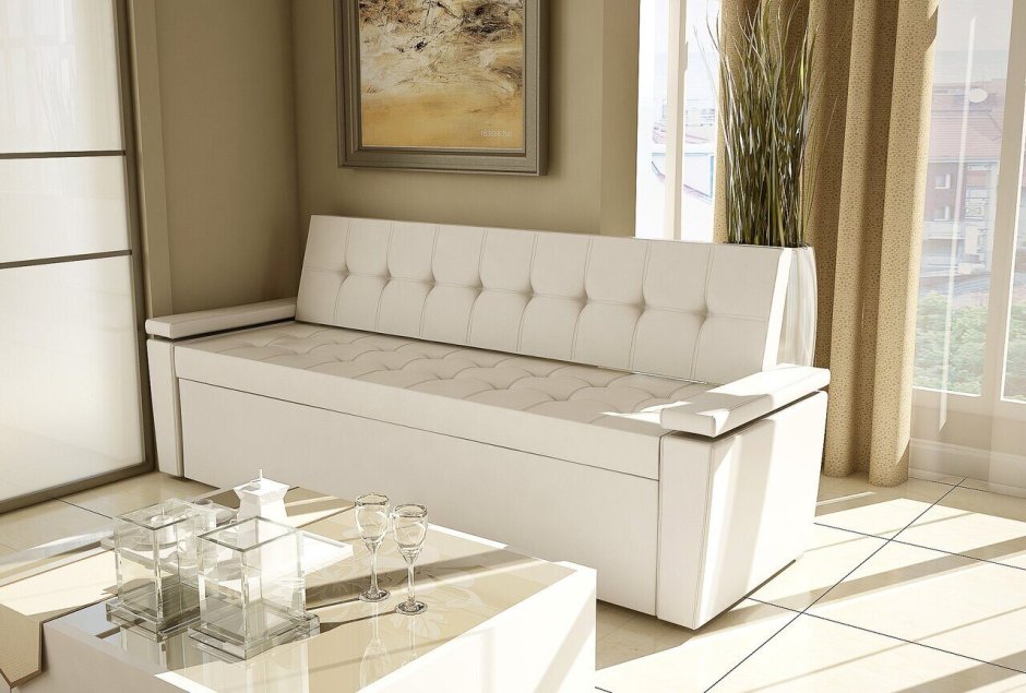 Кухонный диван секрет-4 со спальным местом (Браун капро)