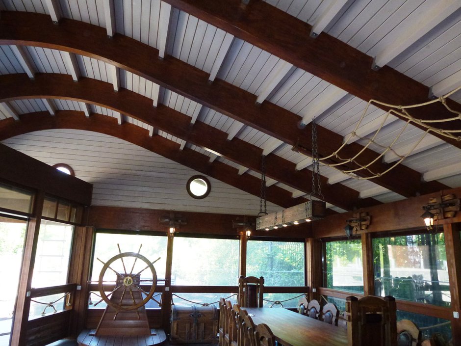 Потолок в беседке