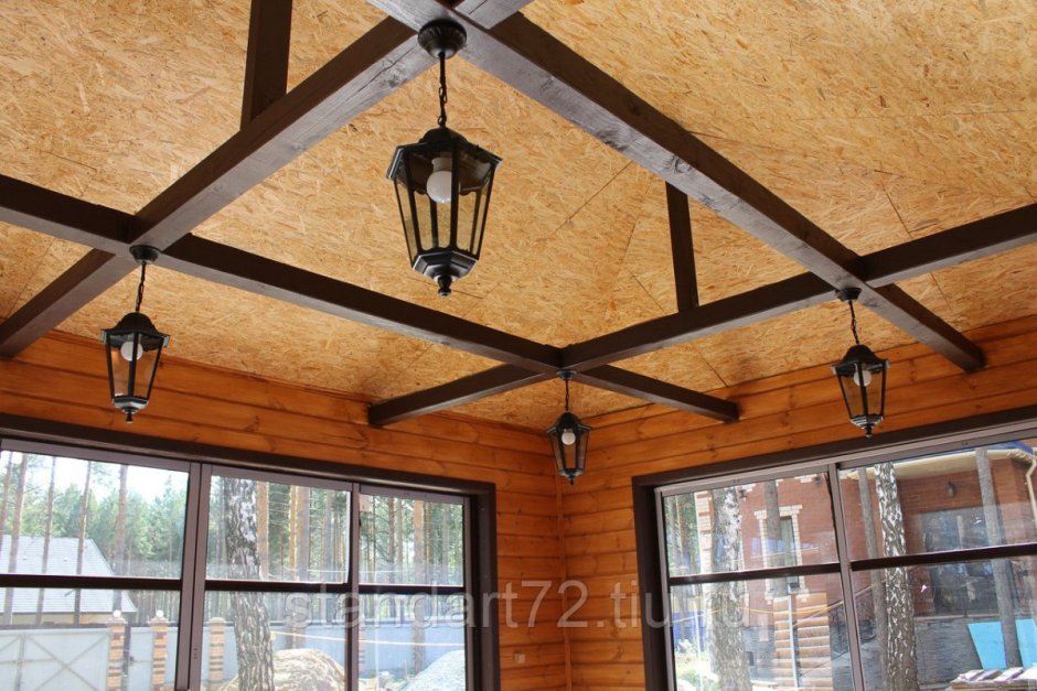 Потолок в беседке