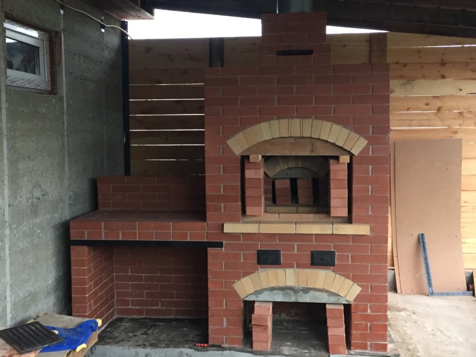 Барбекю с русской печкой