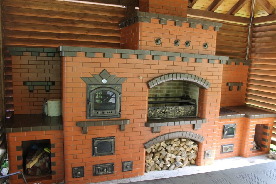 Барбекю с хлебной печью