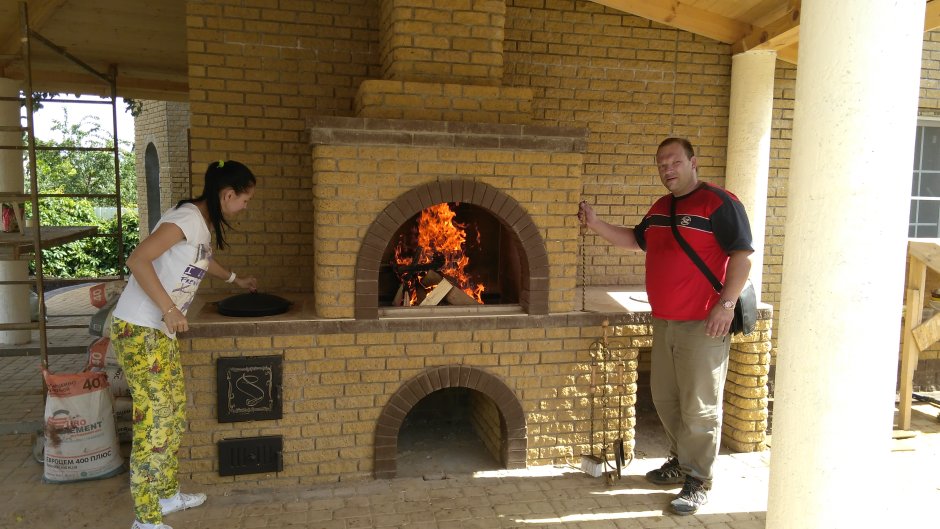 Русская печь барбекю