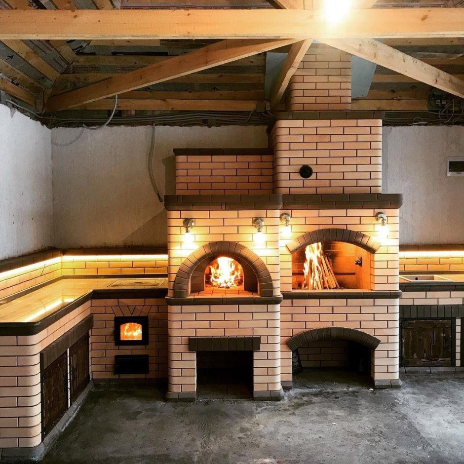 Русская печь барбекю