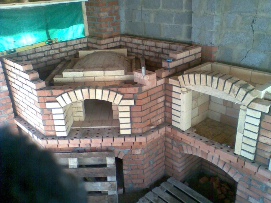 Русская печь барбекю