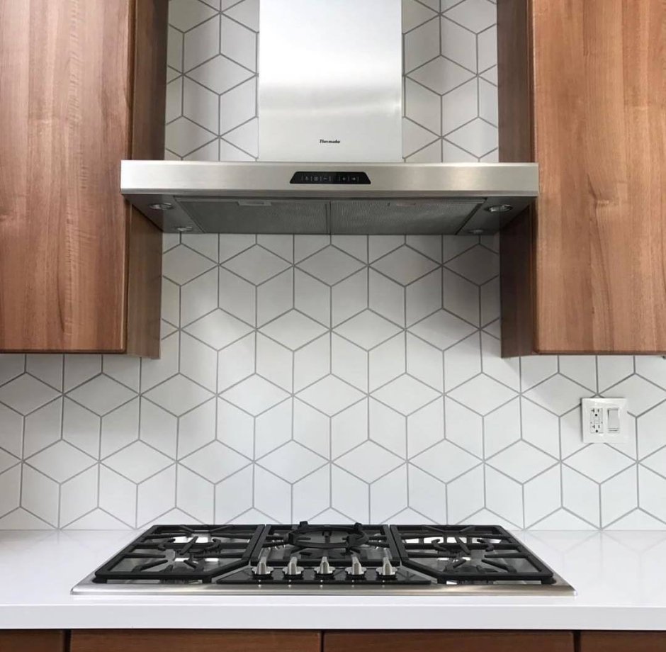 Плитка на фартук ромбиками