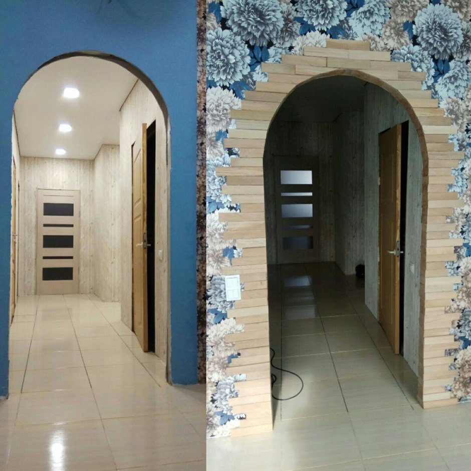 Арка отделанная мозаикой