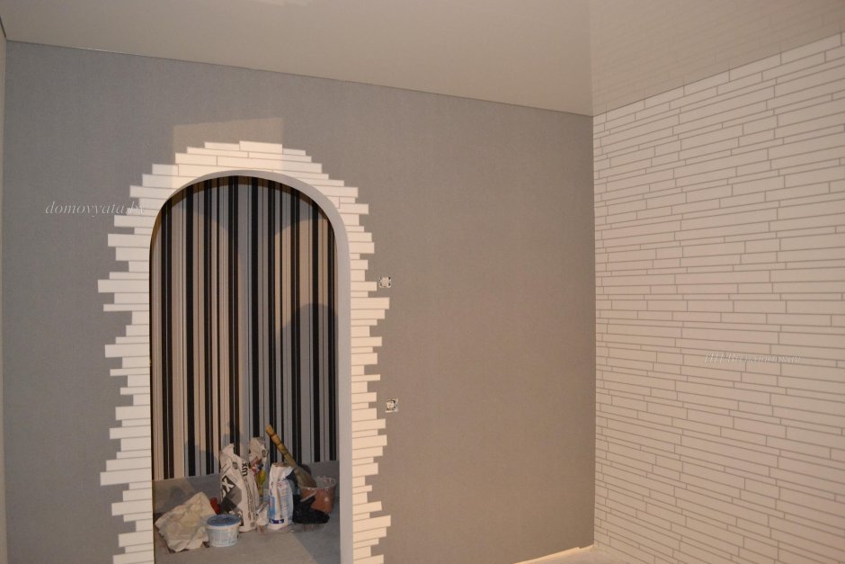 Арка кирпичиками декоративными