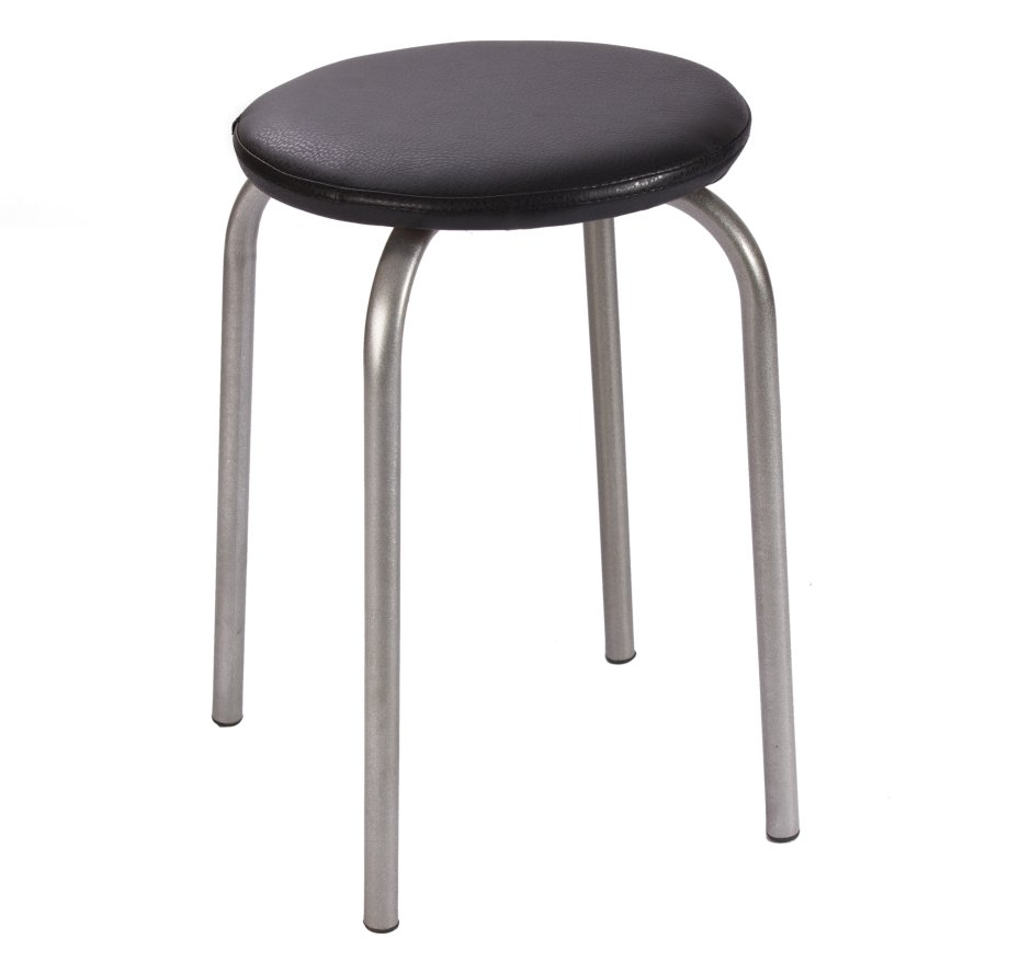 Табурет металлокаркас Люкс с кольцом к/з 56п медь