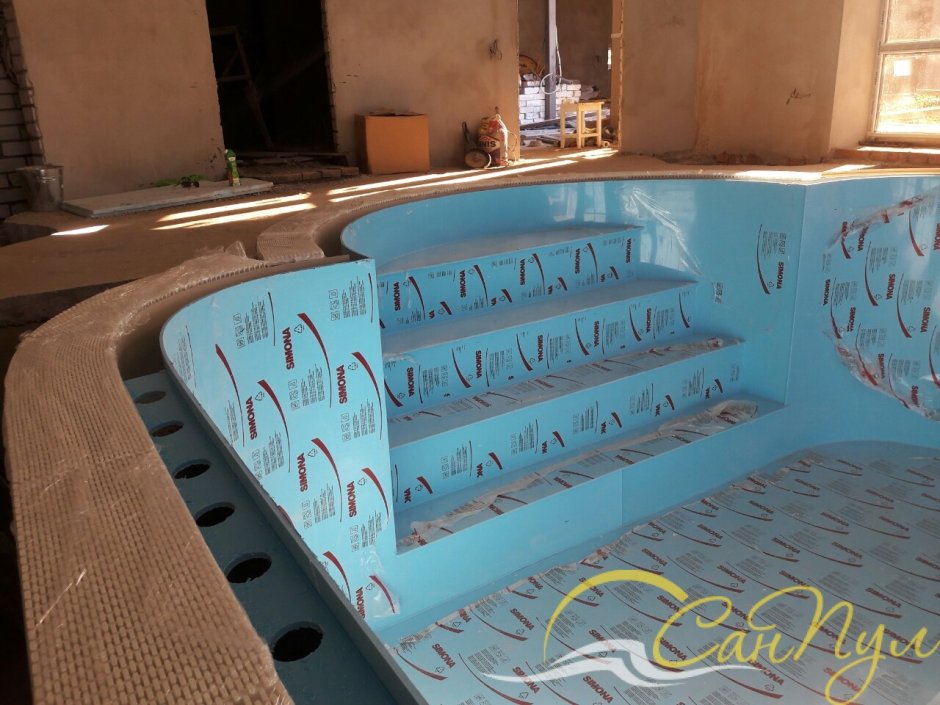 Переливной полипропиленовый бассейн