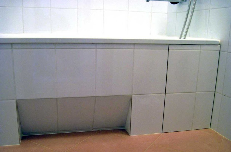 Экран для ванны из плитки