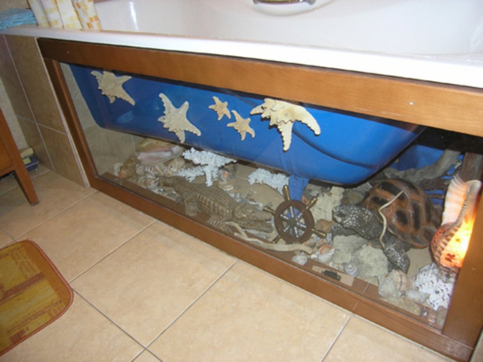 Декорируем низ ванны