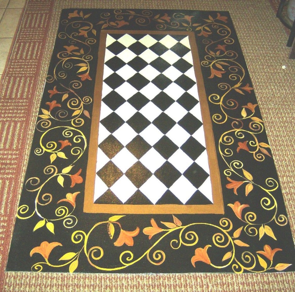 Ковер на полу рисунок