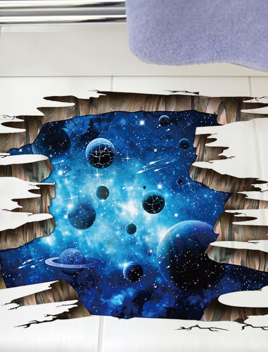 Настенная роспись космос