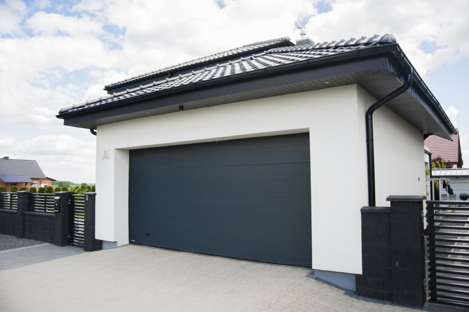 Оштукатуренный гараж