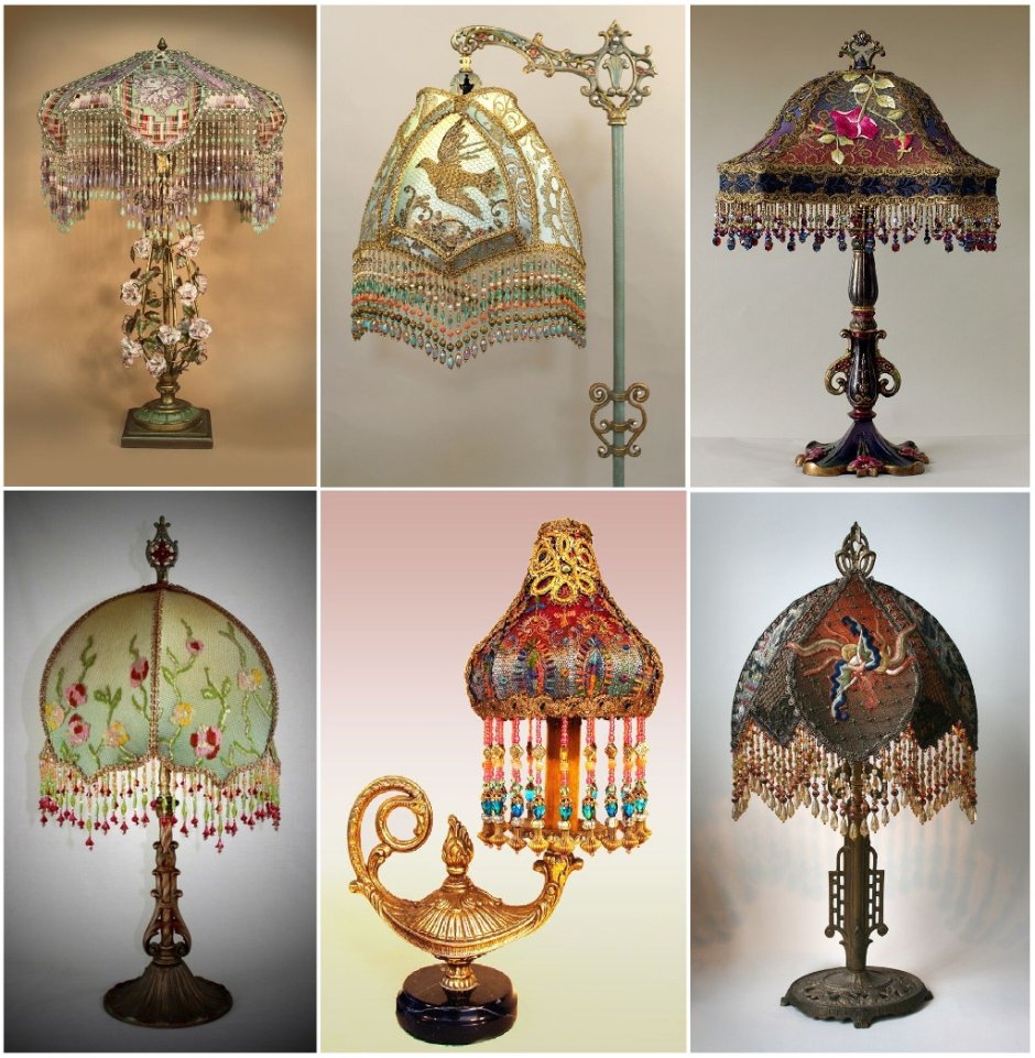 Декор из старого абажура