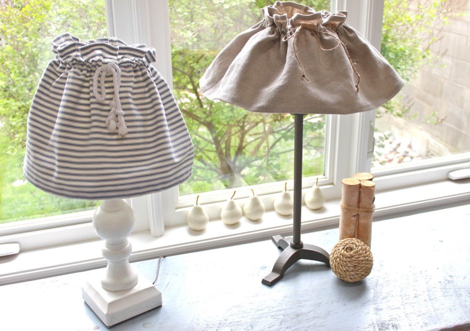 Абажур из ведра для торшера