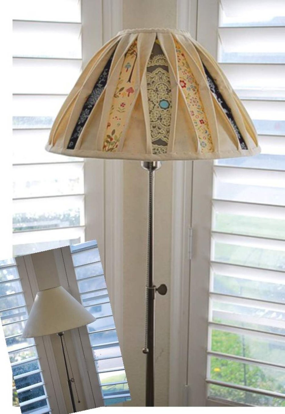 Декор абажура для торшера