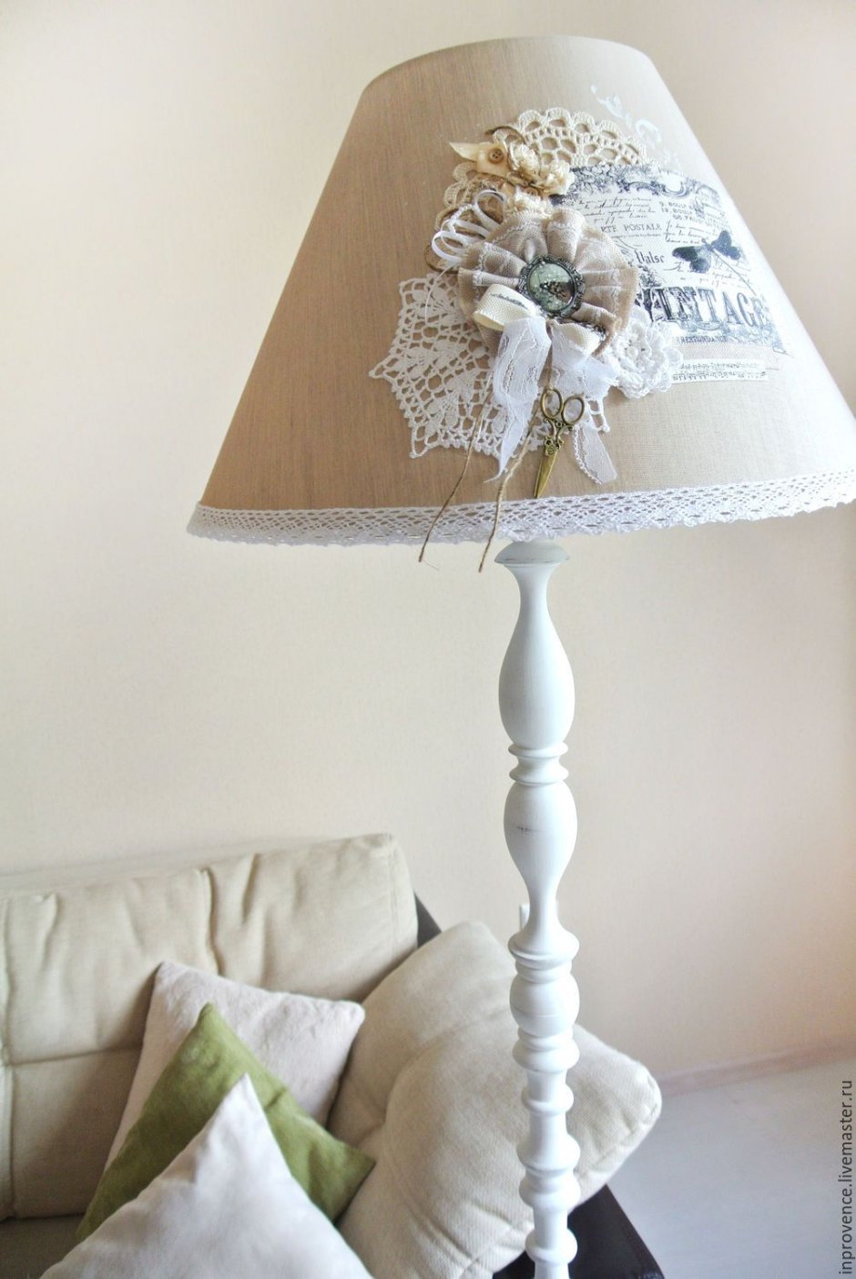 Декор старого торшера
