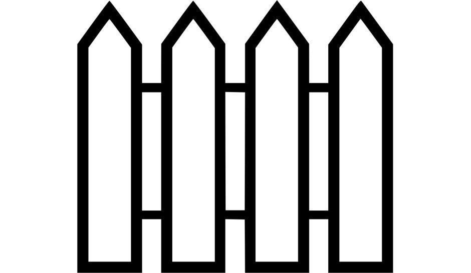 Забор для аппликации