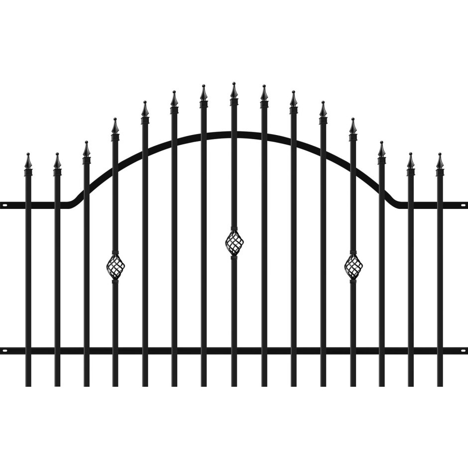 Забор схематично