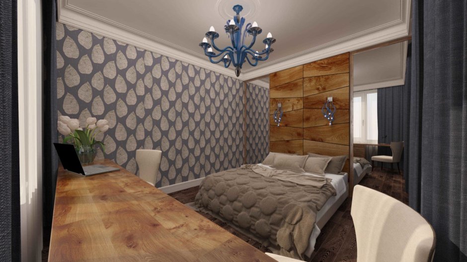 Комбинированная отделка стен