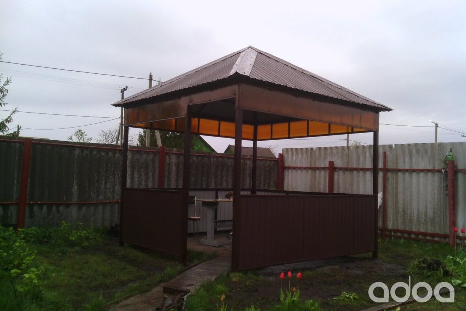 Беседка с профлистом