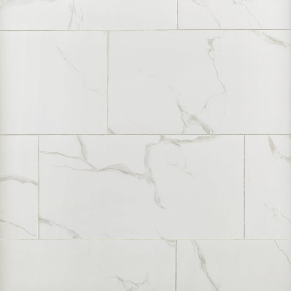 Плитка белый мрамор с серой затиркой