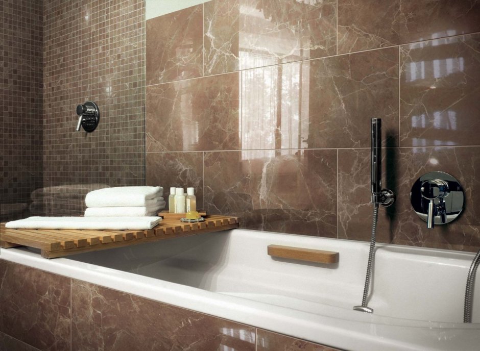 Плитка под мрамор для ванной