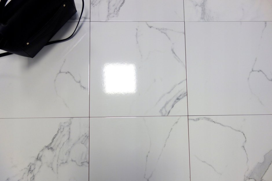 Кафель белый глянец мрамор Каррара