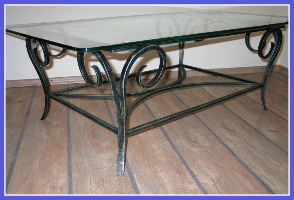 Столик кованый из профильной трубы